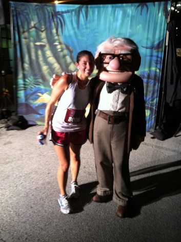 Stopped for a picture with Carl from "Up"!