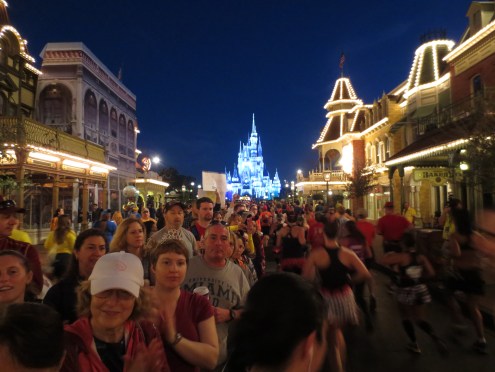 View running down Main Street...definitely my favorite part of the race!