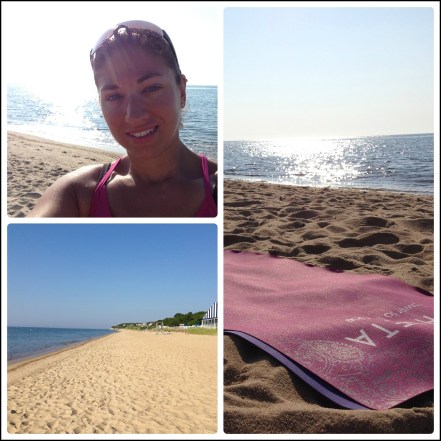 yoga on the beach