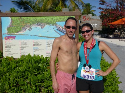 Castaway Cay 5k Medal with Jason