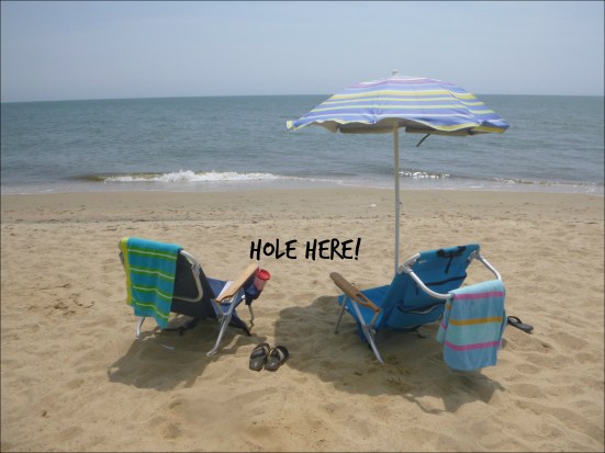 Beach Post - Sand Hole