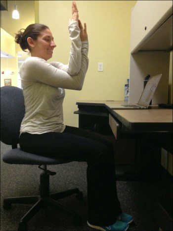 Desk Yoga - Eagle Arms