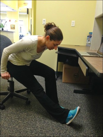 Desk Yoga - Seated Triangle Fold
