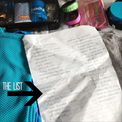 Packing List