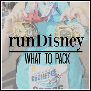 runDisney What to Pack
